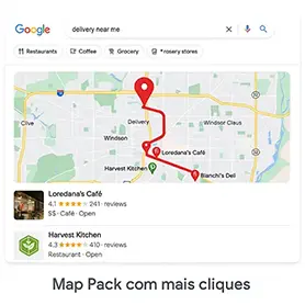Evolução no Map Pack (Google Maps)